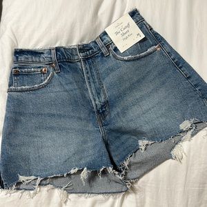 NWT ABERCROMBIE Curve love cutoff high rise short
